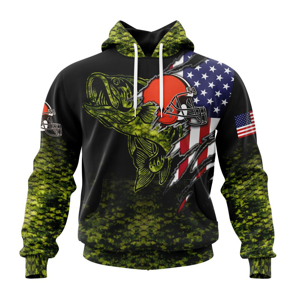Nfl Cleveland Browns Special Camo Fishing St2202 Hoodie Zip Hoodie TR543