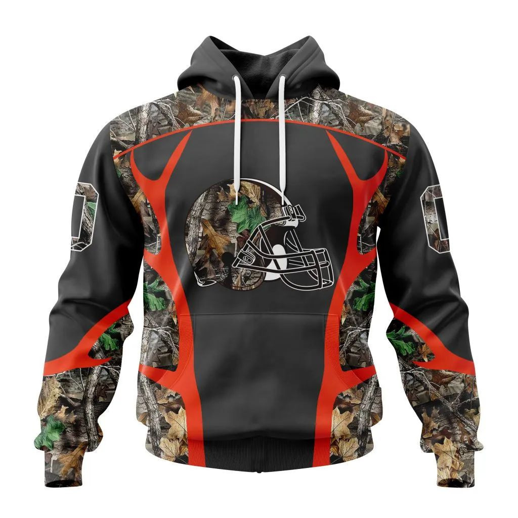 Nfl Cleveland Browns Special Camo Hunting Design V2302 Hoodie Zip Hoodie TR27