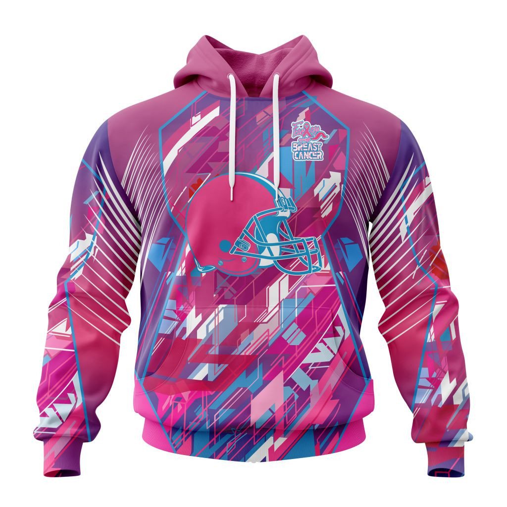 Nfl Cleveland Browns Specialized Design I Pink I Can Fearless Again Breast Cancer Hoodie Zip Hoodie TR730
