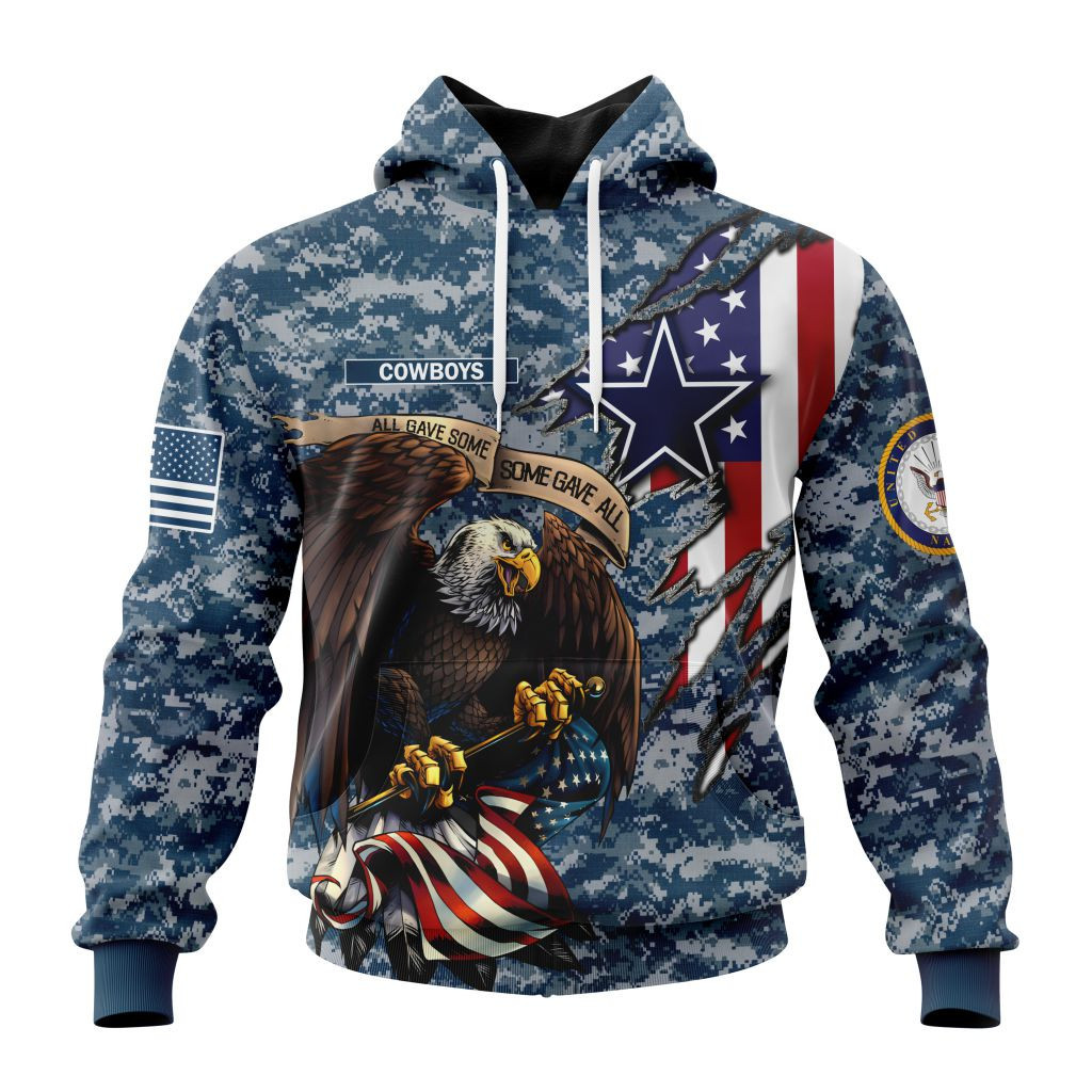 Nfl Dallas Cowboys  Honor Us Navy Veterans St2201 Hoodie Zip Hoodie TR344