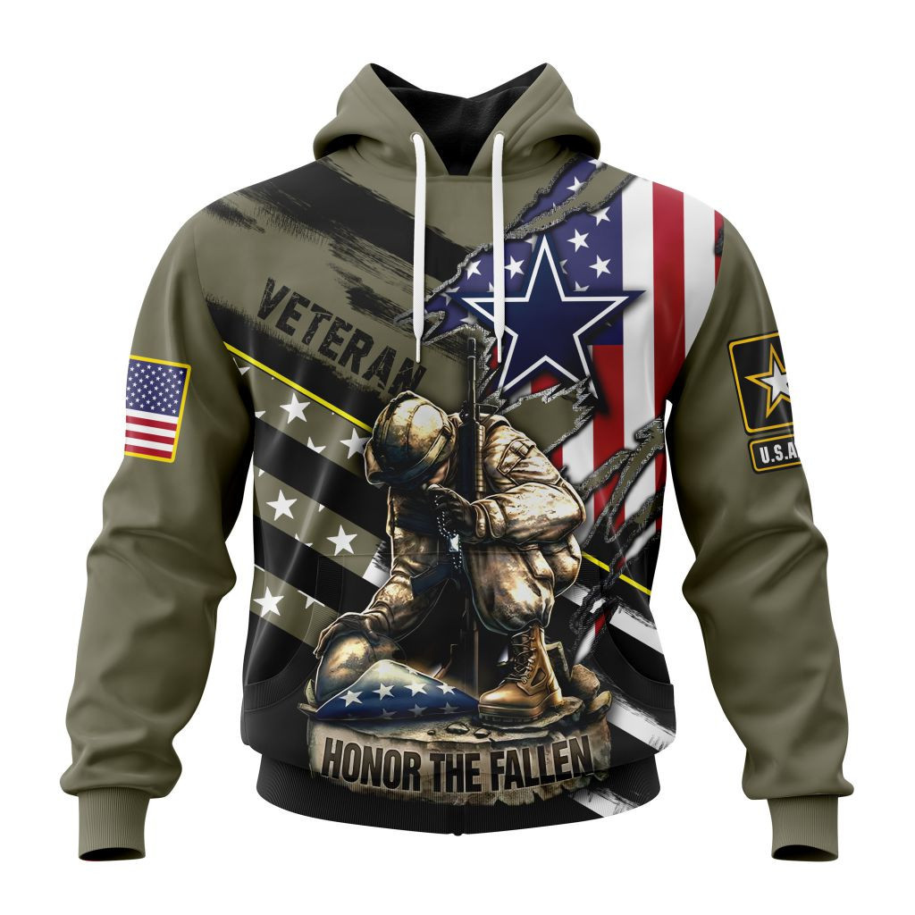 Nfl Dallas Cowboys  Honor Veterans And Their Families St2202 Hoodie Zip Hoodie TR376