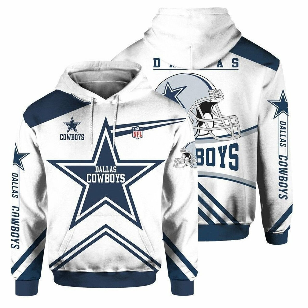Nfl Dallas Cowboys Men And Women 3D Full Printing Hoodie Zip Hoodie Dallas Cowboys 3D Full Printing Shirt Official Dallas Cowboys 3D Hoodie