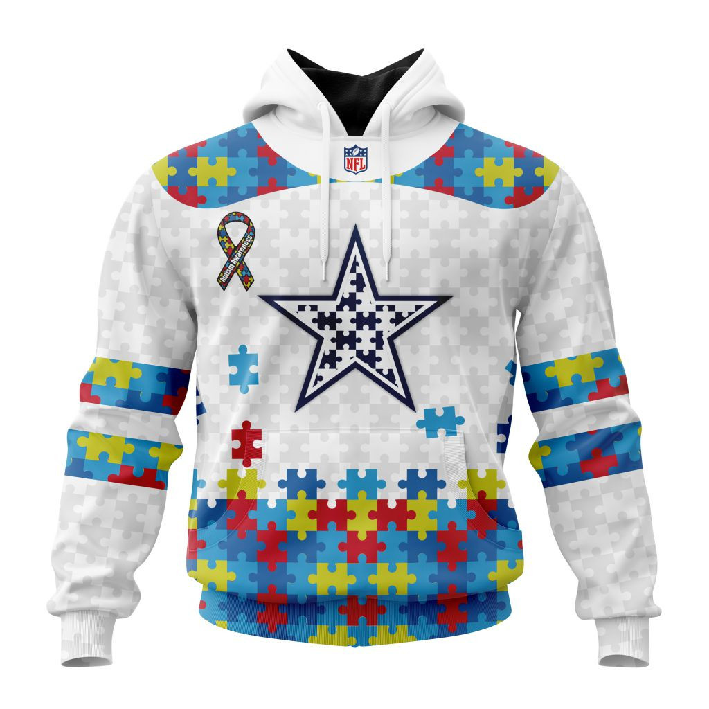 Nfl Dallas Cowboys Special Autism Awareness Design St2304 Hoodie Zip Hoodie TR55