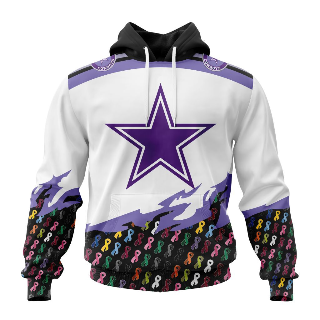 Nfl Dallas Cowboys Specialized Kits In October We Stand Together We Can Beat Cancer Hoodie Zip Hoodie TR568