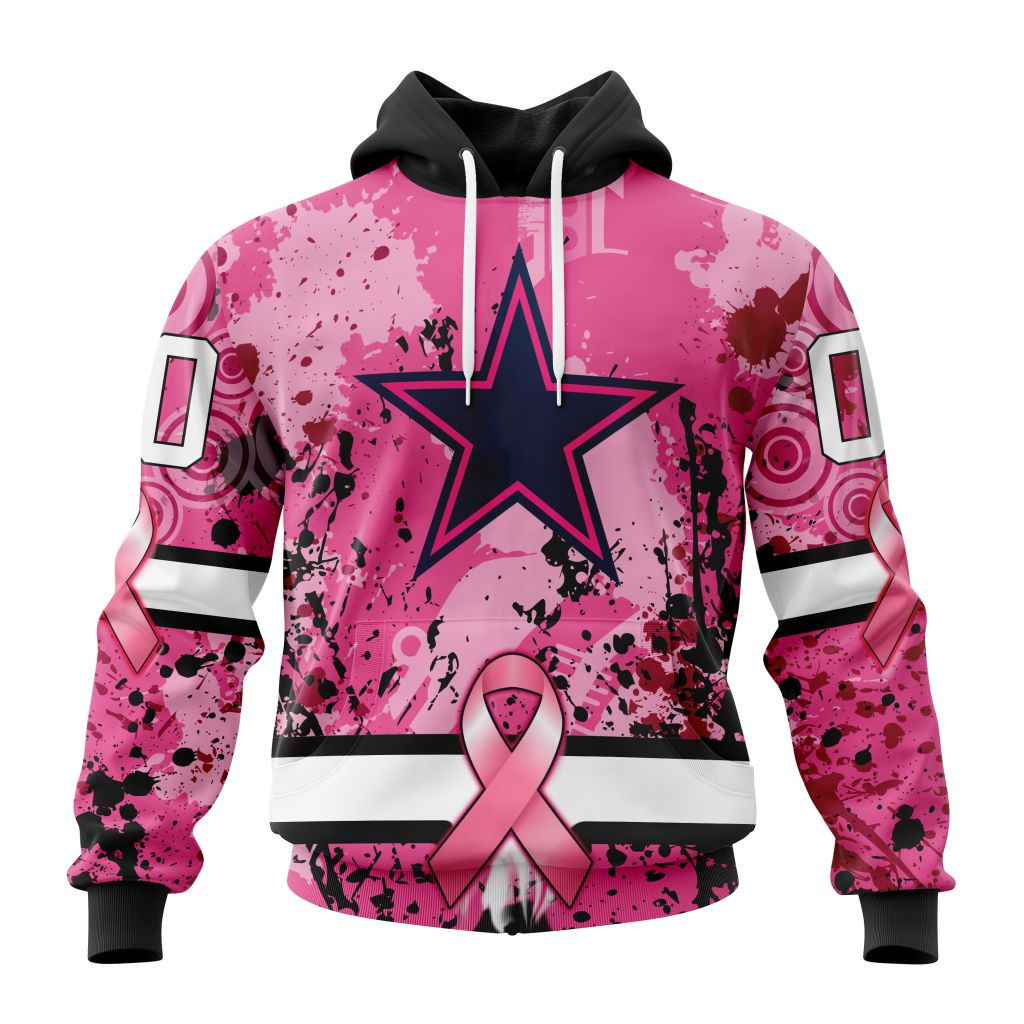 Nfl Dallas Cowboys Specialized Specialized Design I Pink I Can In October We Wear Pink Breast Cancer Hoodie Zip Hoodie TR792