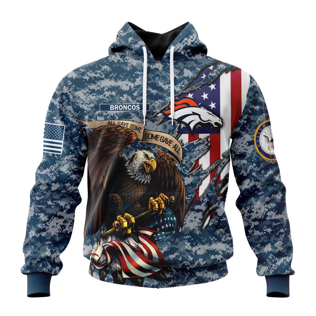 Nfl Denver Broncos  Honor Us Navy Veterans St2201 Hoodie Zip Hoodie TR345