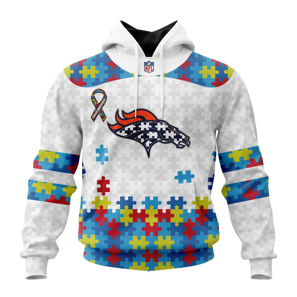 Nfl Denver Broncos Special Autism Awareness Design St2304 Hoodie Zip Hoodie TR56
