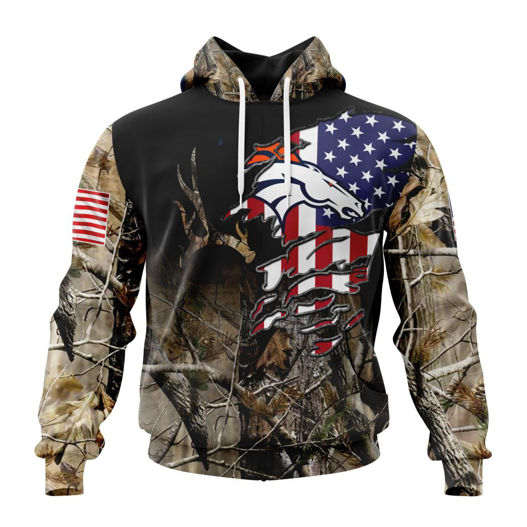 Nfl Denver Broncos Special Camo Realtree Hunting St2201 Hoodie Zip Hoodie TR762