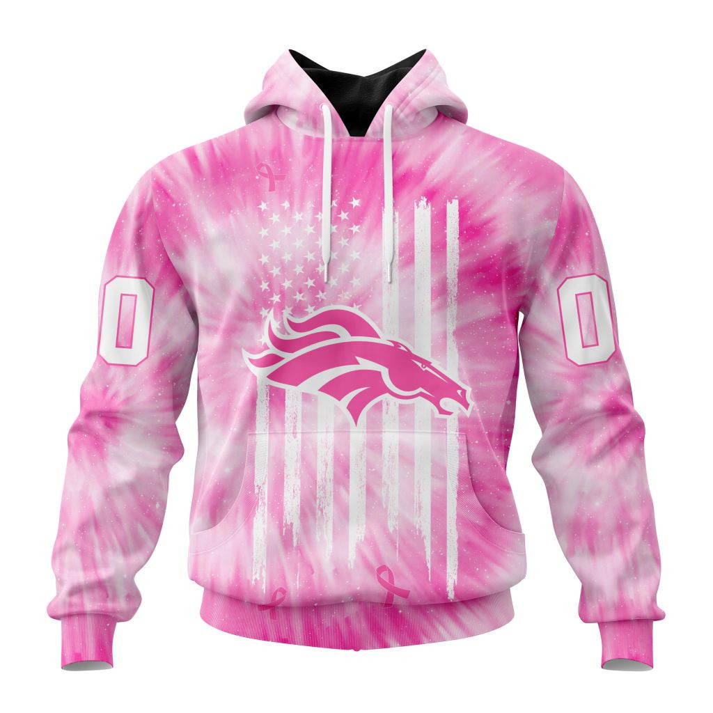 Nfl Denver Broncos Special Pink Tie Dye St2201 Hoodie Zip Hoodie TR226