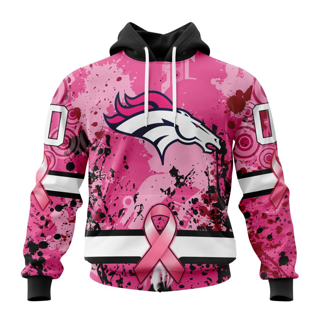 Nfl Denver Broncos Specialized Specialized Design I Pink I Can In October We Wear Pink Breast Cancer Hoodie Zip Hoodie TR793