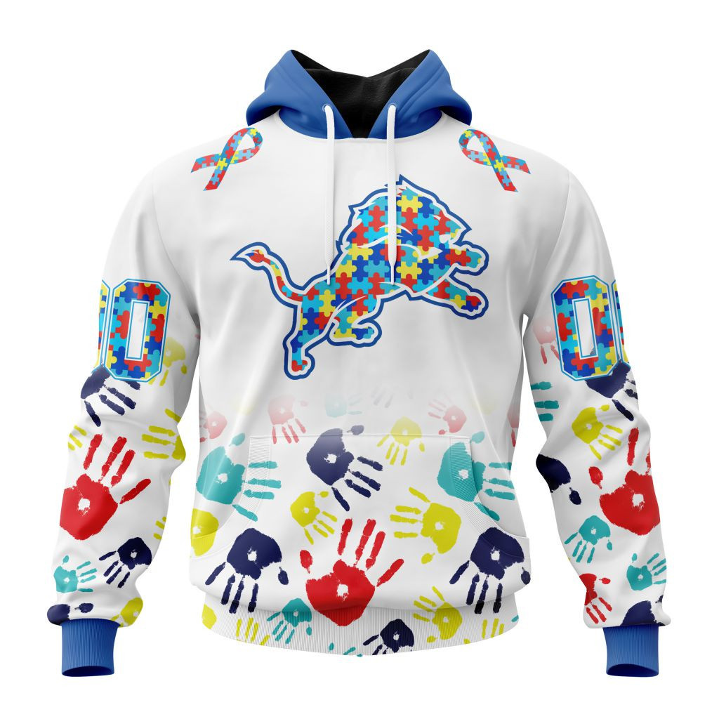 Nfl Detroit Lions Special Autism Awareness Design St2203 Hoodie Zip Hoodie PH108
