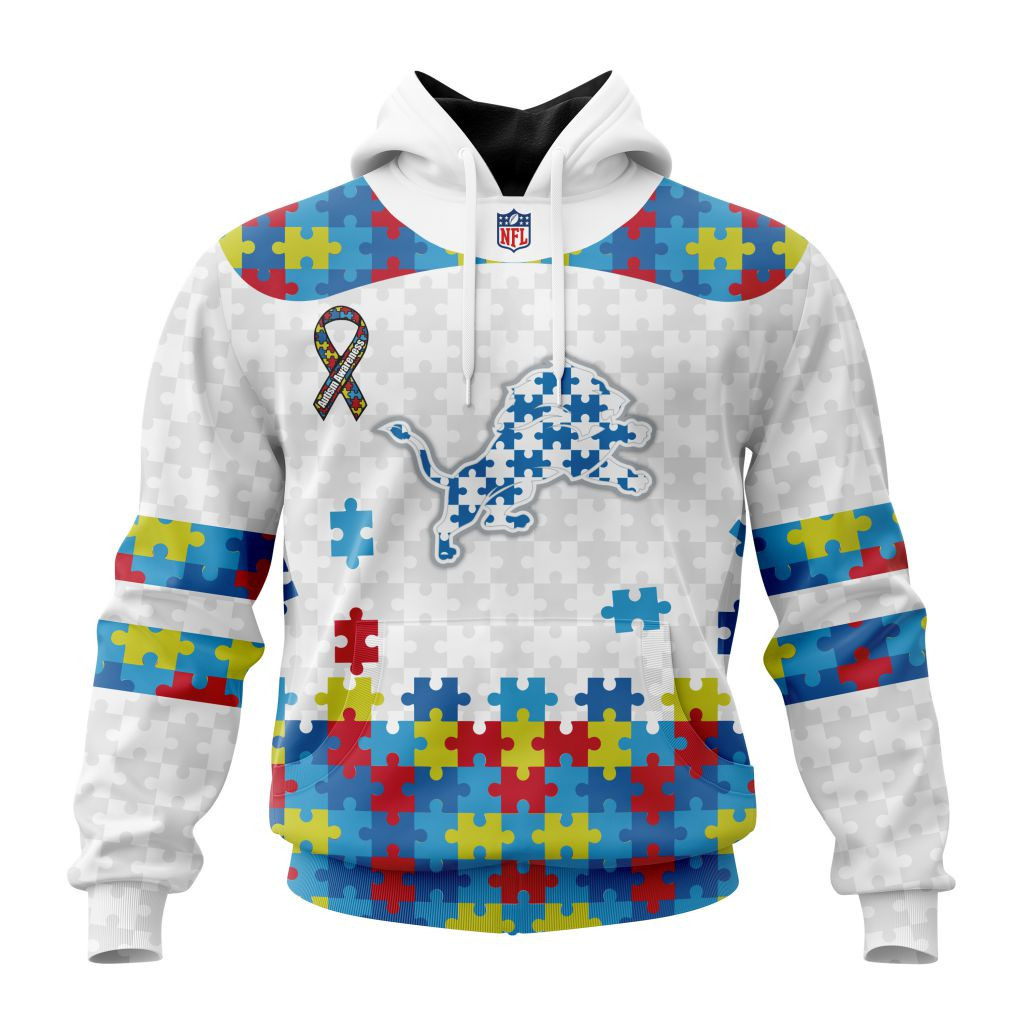 Nfl Detroit Lions Special Autism Awareness Design St2304 Hoodie Zip Hoodie TR54