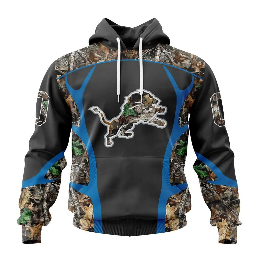 Nfl Detroit Lions Special Camo Hunting Design V2302 Hoodie Zip Hoodie TR22