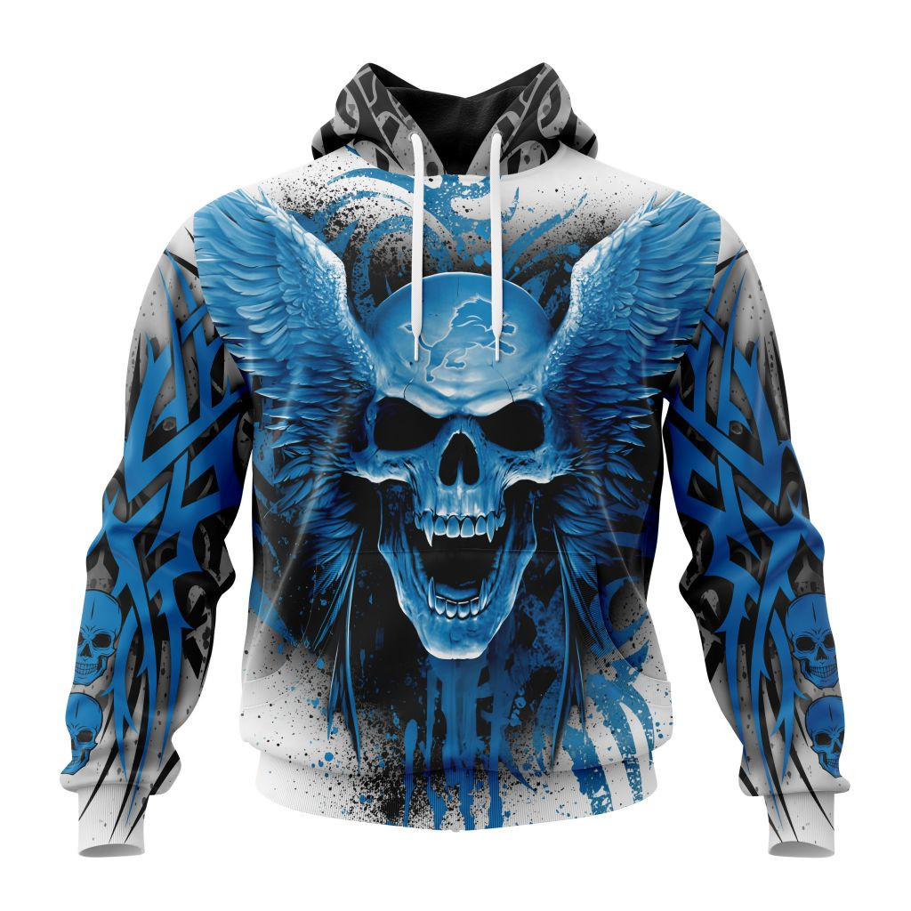 Nfl Detroit Lions Special Kits With Skull Art St2202 Hoodie Zip Hoodie TR439