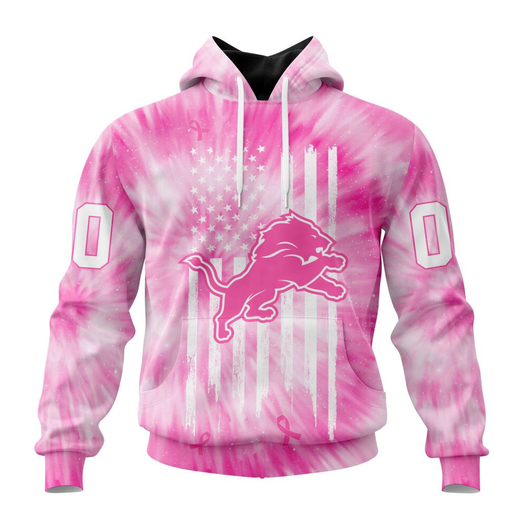 Nfl Detroit Lions Special Pink Tie Dye St2201 Hoodie Zip Hoodie TR224