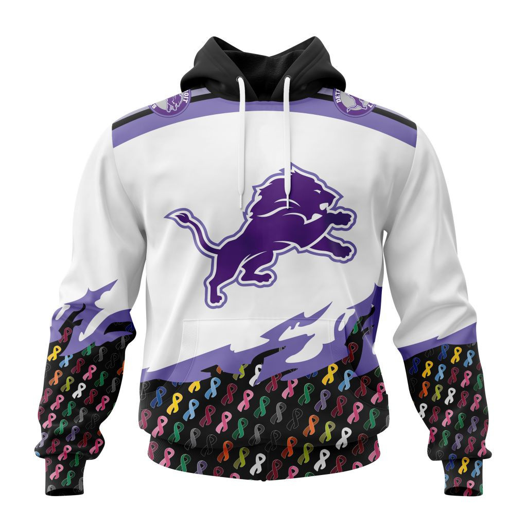 Nfl Detroit Lions Specialized Kits In October We Stand Together We Can Beat Cancer Hoodie Zip Hoodie TR567