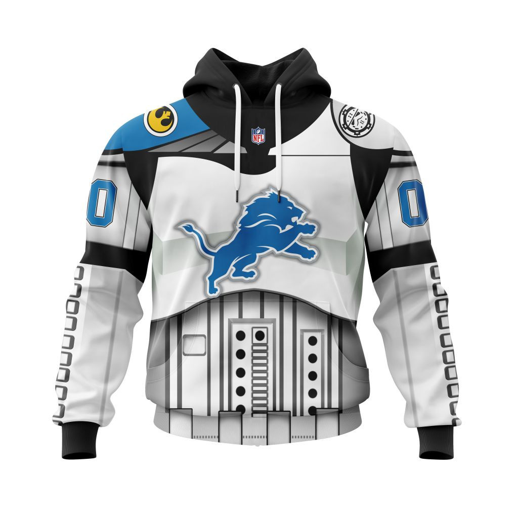 Nfl Detroit Lions Specialized Star Wars May The 4Th Be With You V0322 Hoodie Zip Hoodie TR686