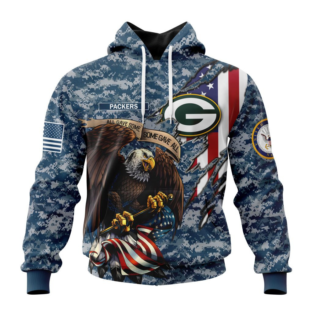 Nfl Green Bay Packers  Honor Us Navy Veterans St2201 Hoodie Zip Hoodie TR342