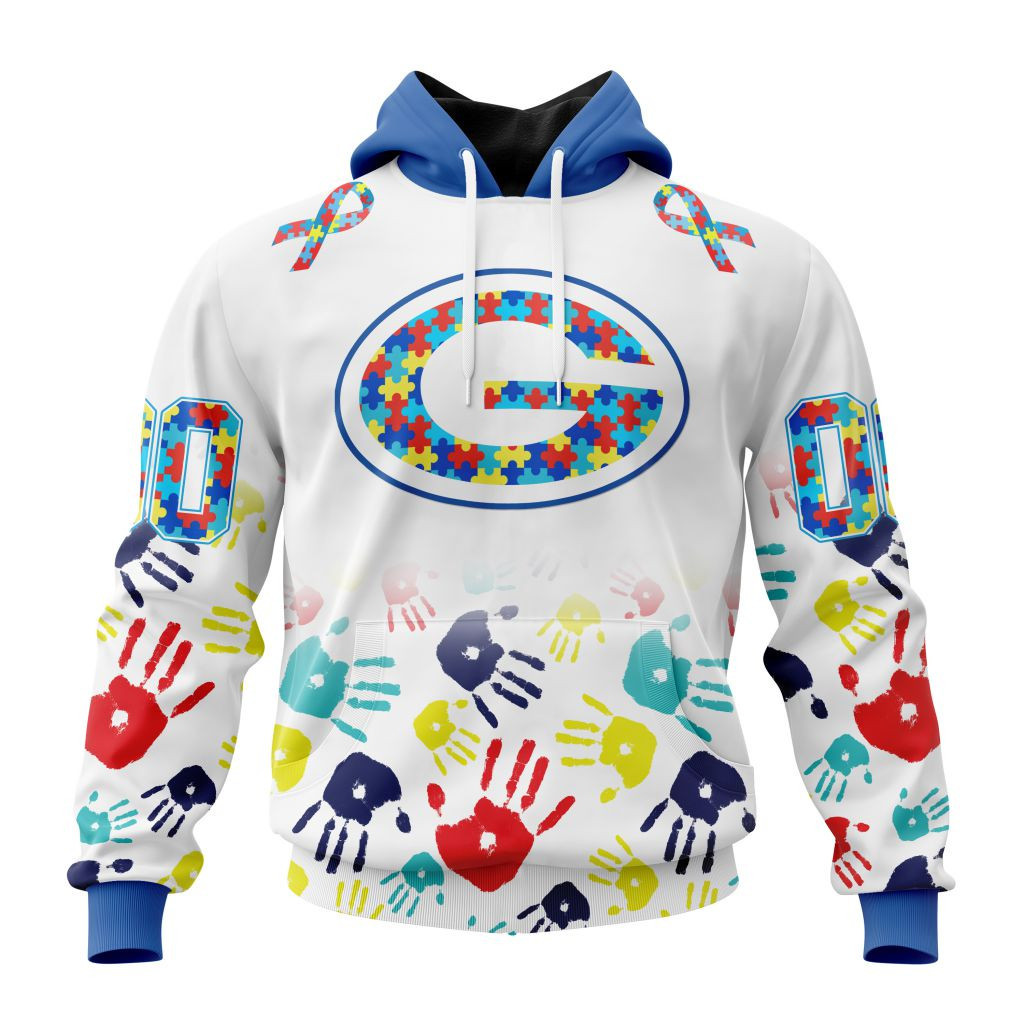 Nfl Green Bay Packers Special Autism Awareness Design St2203 Hoodie Zip Hoodie PH107