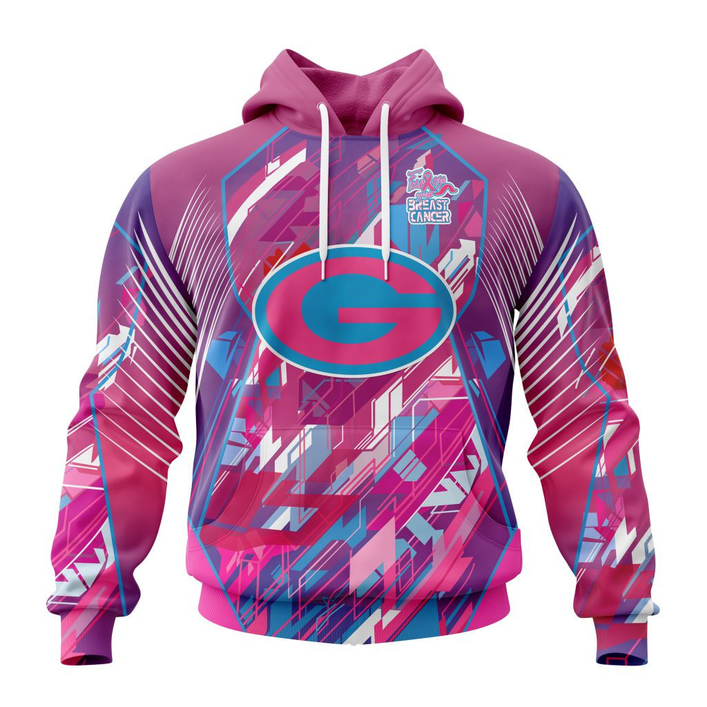 Nfl Green Bay Packers Specialized Design I Pink I Can Fearless Again Breast Cancer Hoodie Zip Hoodie TR726