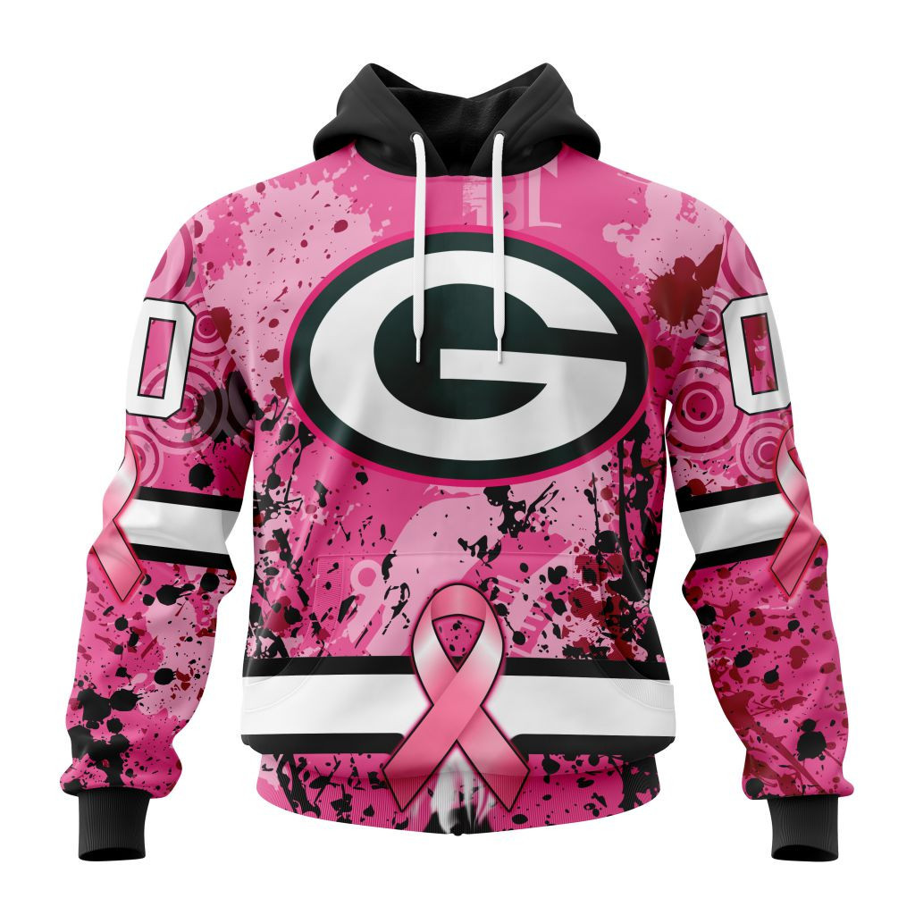 Nfl Green Bay Packers Specialized Specialized Design I Pink I Can In October We Wear Pink Breast Cancer Hoodie Zip Hoodie TR790
