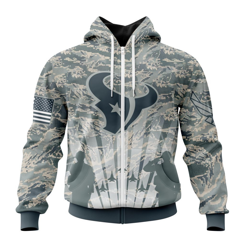 Nfl Houston Texans Honor Us Air Force Veterans St2201 Hoodie Zip Hoodie PH189