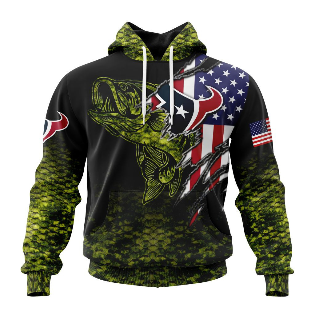 Nfl Houston Texans Special Camo Fishing St2202 Hoodie Zip Hoodie TR520
