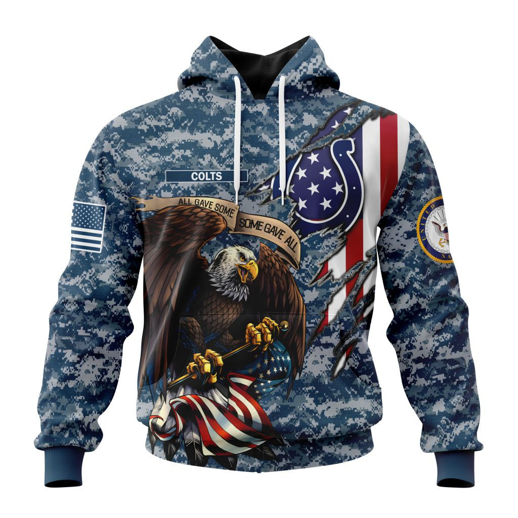 Nfl Indianapolis Colts  Honor Us Navy Veterans St2201 Hoodie Zip Hoodie TR340
