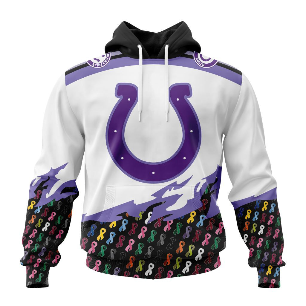 Nfl Indianapolis Colts Specialized Kits In October We Stand Together We Can Beat Cancer Hoodie Zip Hoodie TR564