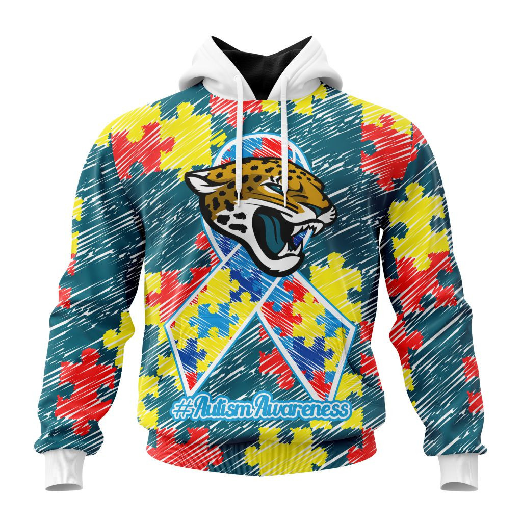 Nfl Jacksonville Jaguars Special Autism Awareness Design St2201 Hoodie Zip Hoodie PH80