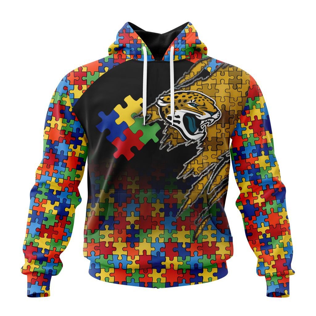 Nfl Jacksonville Jaguars Special Autism Awareness Design St2202 Hoodie Zip Hoodie PH132