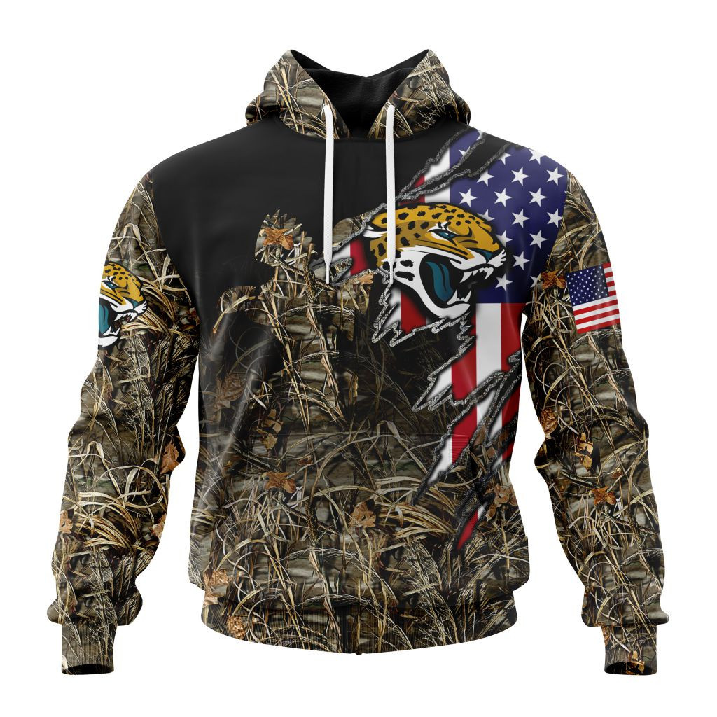 Nfl Jacksonville Jaguars Special Duck Hunting Camo St2204 Hoodie Zip Hoodie TR403
