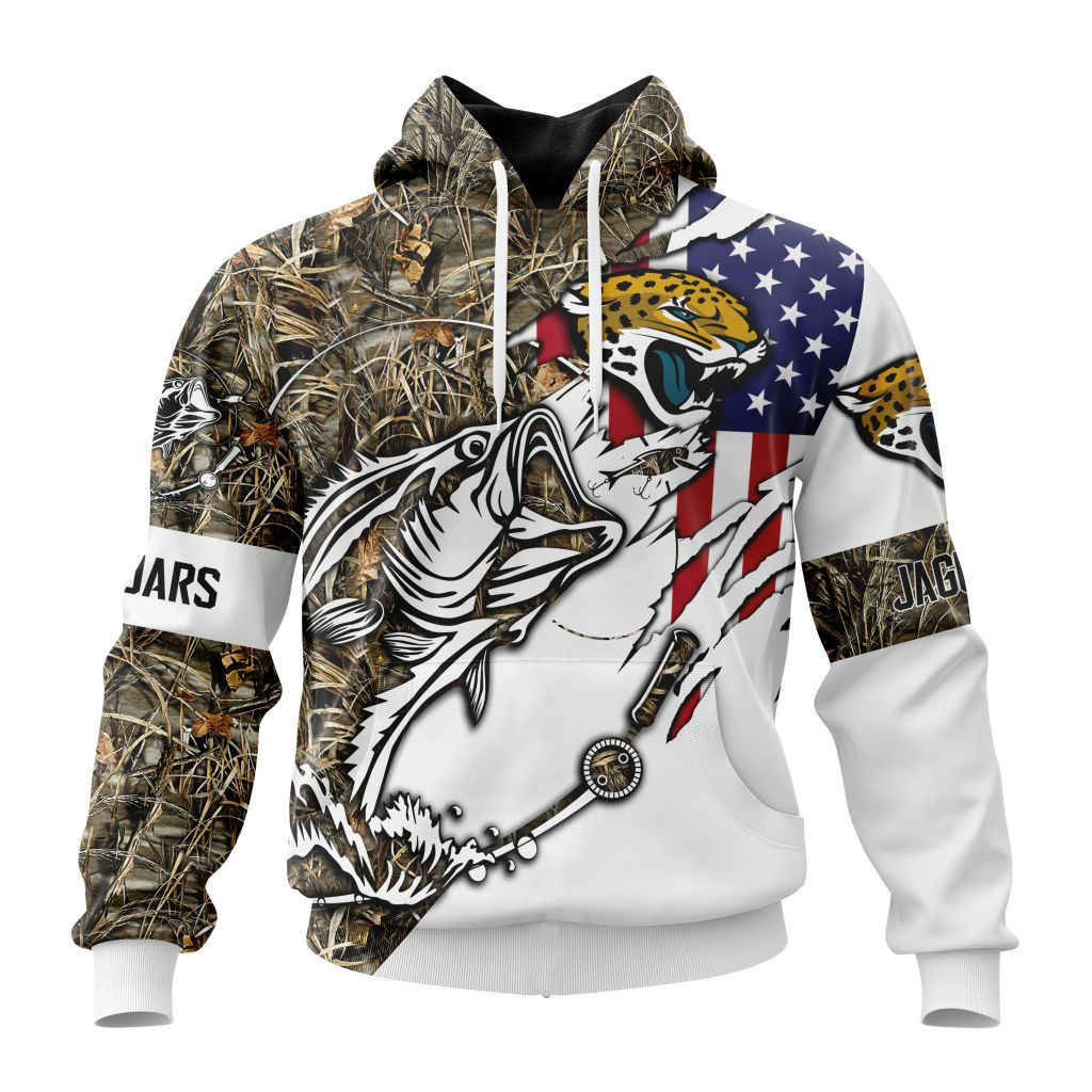 Nfl Jacksonville Jaguars Special Fishing With Flag Of The United States St2201 Hoodie Zip Hoodie TR586