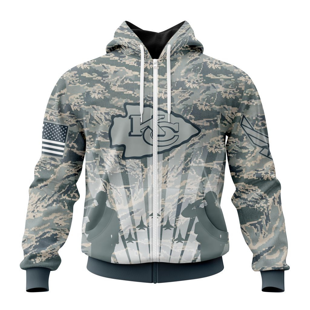 Nfl Kansas City Chiefs Honor Us Air Force Veterans St2201 Hoodie Zip Hoodie PH186