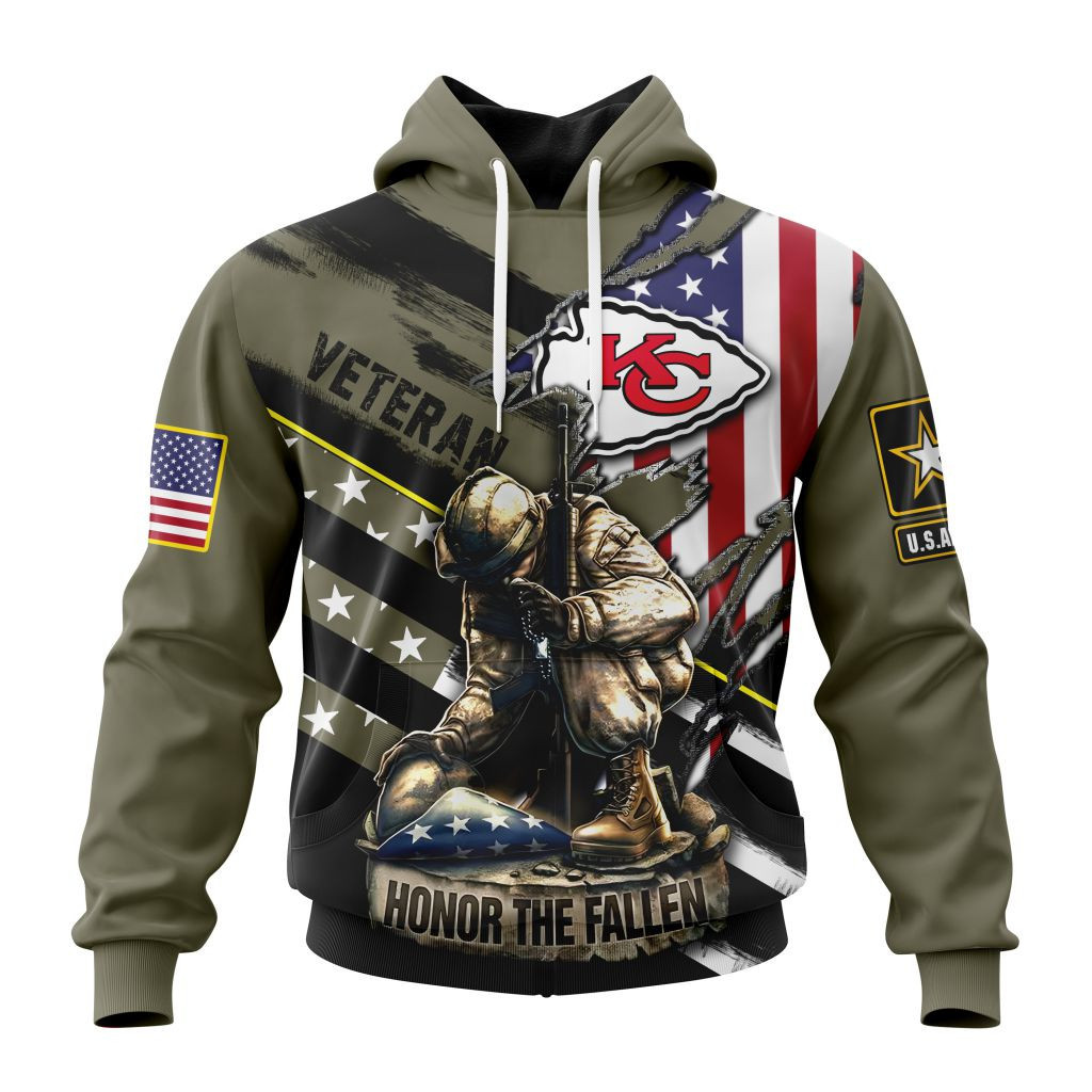 Nfl Kansas City Chiefs  Honor Veterans And Their Families St2202 Hoodie Zip Hoodie TR370