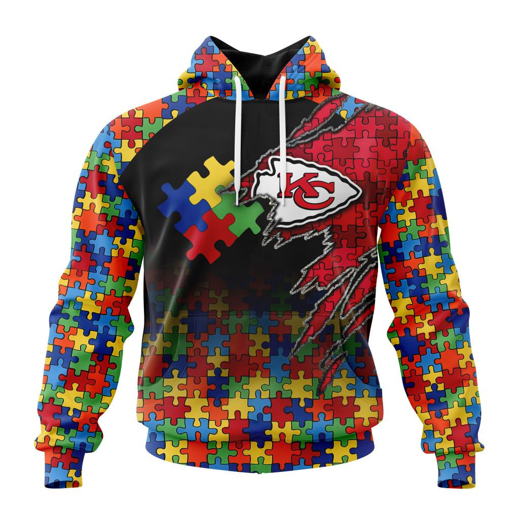 Nfl Kansas City Chiefs Special Autism Awareness Design St2202 Hoodie Zip Hoodie PH131