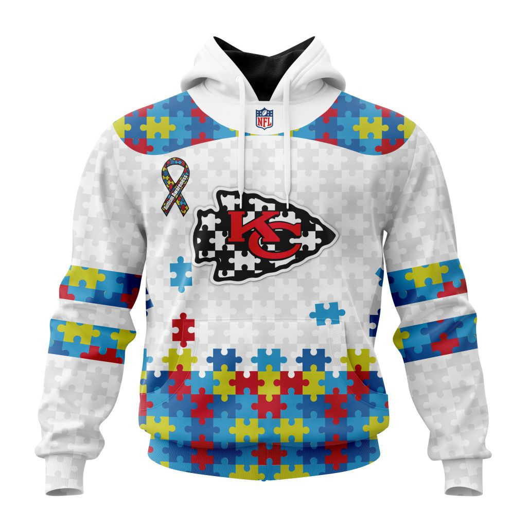 Nfl Kansas City Chiefs Special Autism Awareness Design St2304 Hoodie Zip Hoodie TR49