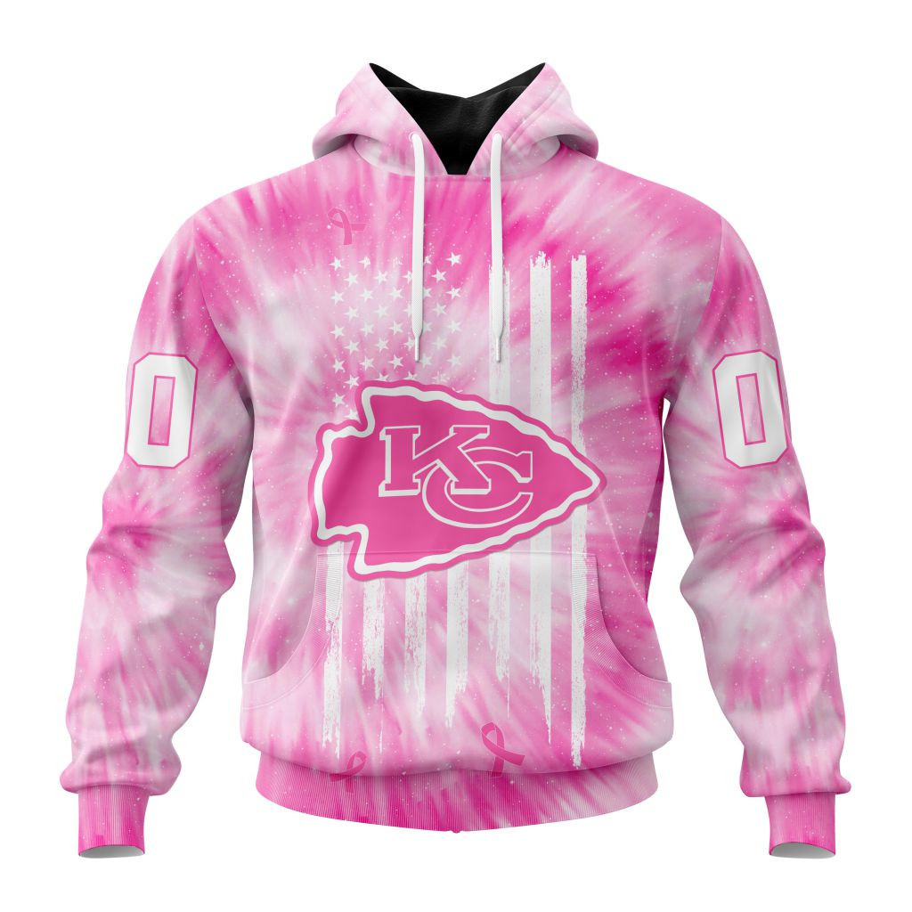 Nfl Kansas City Chiefs Special Pink Tie Dye St2201 Hoodie Zip Hoodie TR219