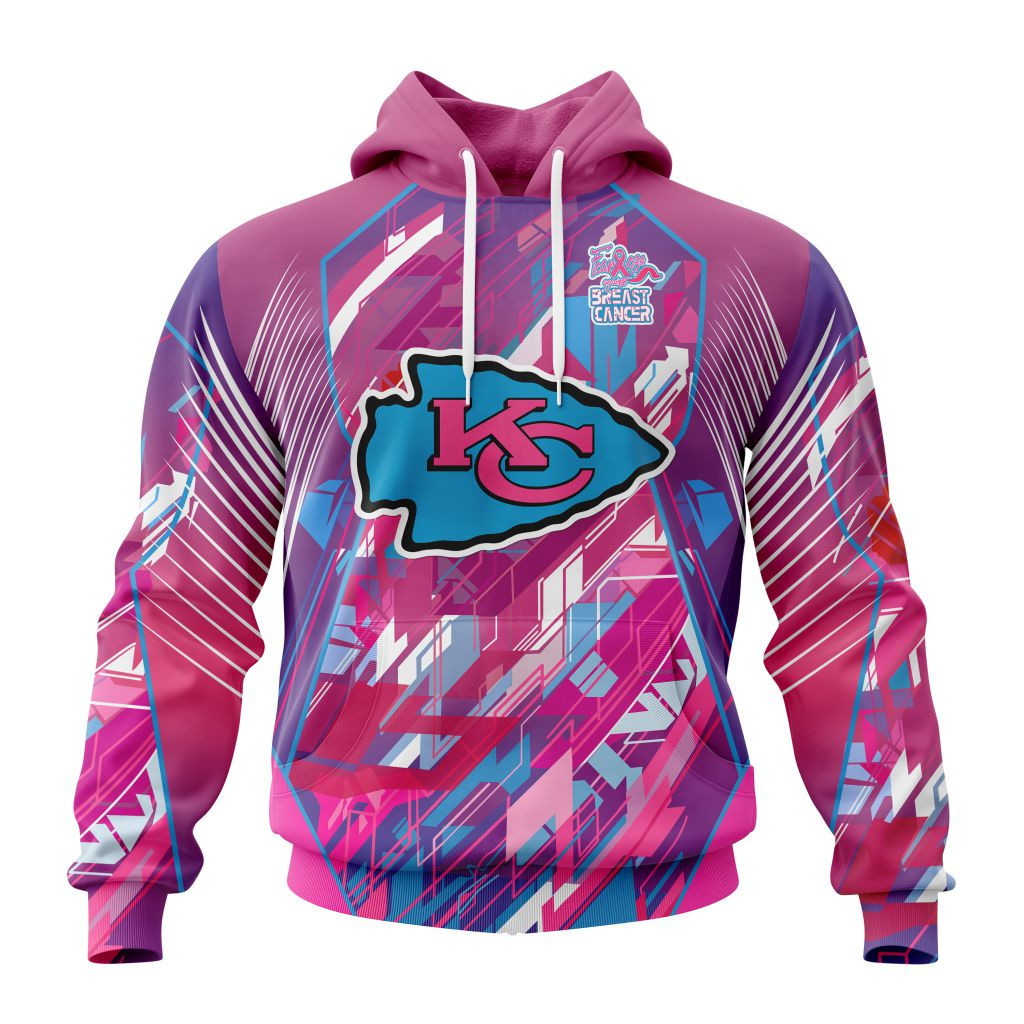 Nfl Kansas City Chiefs Specialized Design I Pink I Can Fearless Again Breast Cancer Hoodie Zip Hoodie TR722