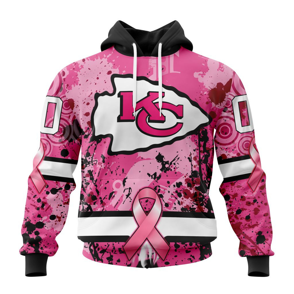 Nfl Kansas City Chiefs Specialized Specialized Design I Pink I Can In October We Wear Pink Breast Cancer Hoodie Zip Hoodie TR786