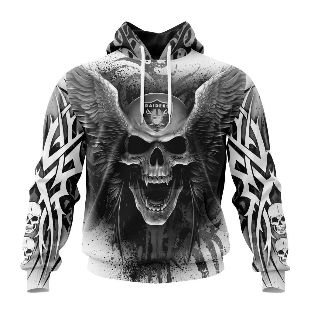 Nfl Las Vegas Raiders Special Kits With Skull Art St2202 Hoodie Zip Hoodie TR431