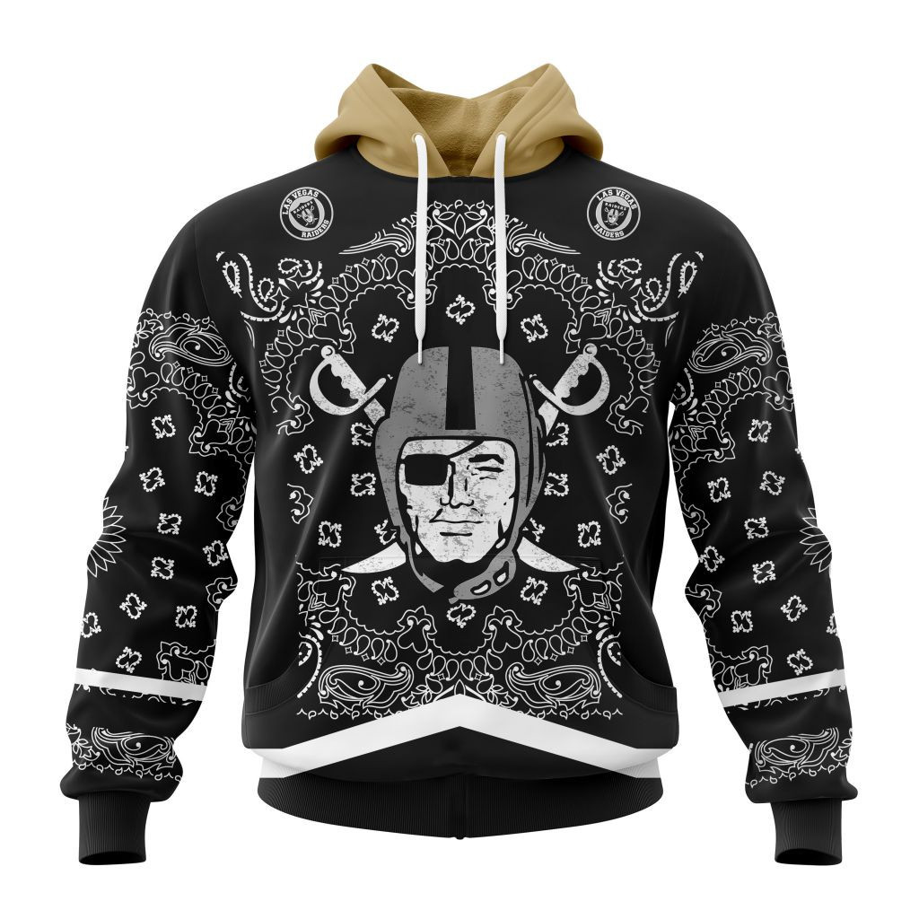 Nfl Las Vegas Raiders Specialized Unisex Kits In Classic Style Hoodie Zip Hoodie PH154