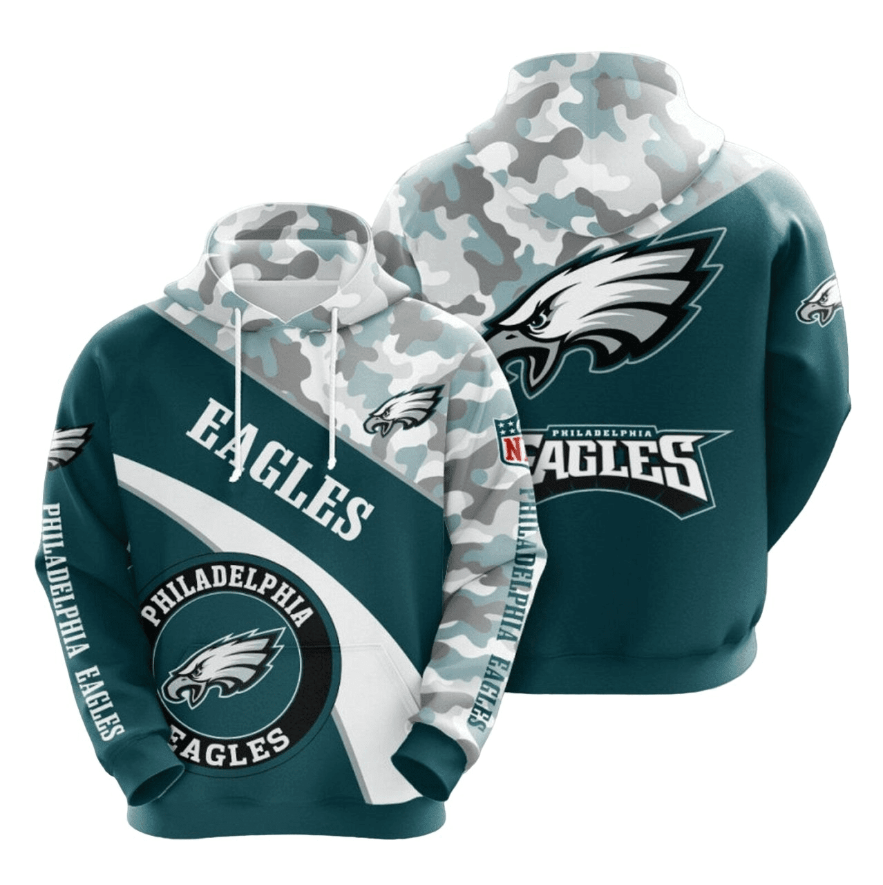 NFL League Philadelphia Eagles 3D Printed Hoodie V167