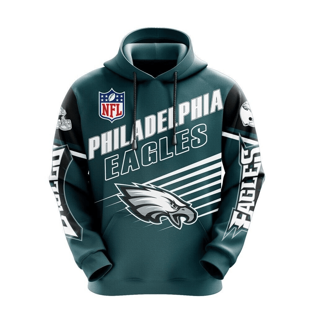 NFL League Philadelphia Eagles 3D Printed Hoodie V219