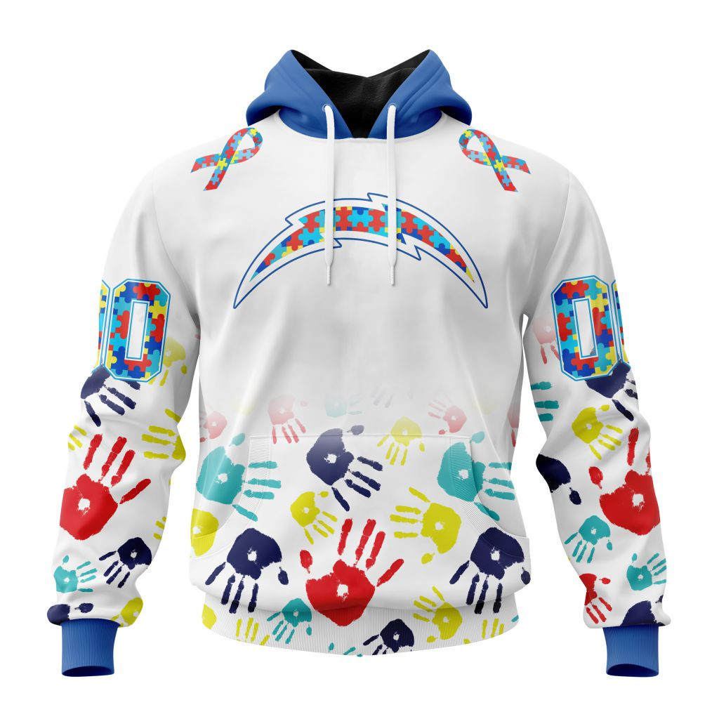 Nfl Los Angeles Chargers Special Autism Awareness Design St2203 Hoodie Zip Hoodie PH104