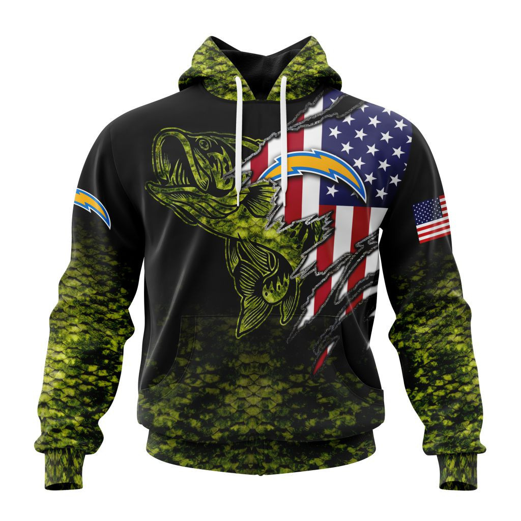 Nfl Los Angeles Chargers Special Camo Fishing St2202 Hoodie Zip Hoodie TR539