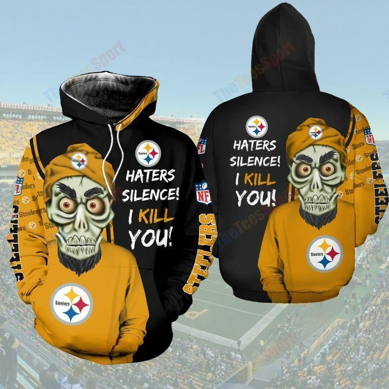 NFL Pittsburgh Steelers Silence 3D Hoodie, Zip Hoodie, Sweatshirt TR3698