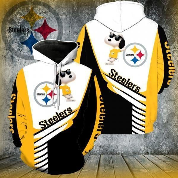 NFL Pittsburgh Steelers Snoopy 3D Hoodie, Zip Hoodie, Sweatshirt TR3505