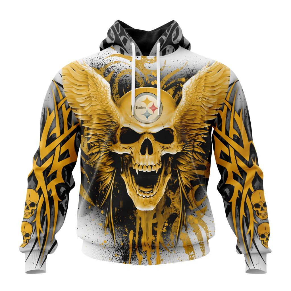 Nfl Pittsburgh Steelers Special Kits With Skull Art St2202 Hoodie Zip Hoodie TR423