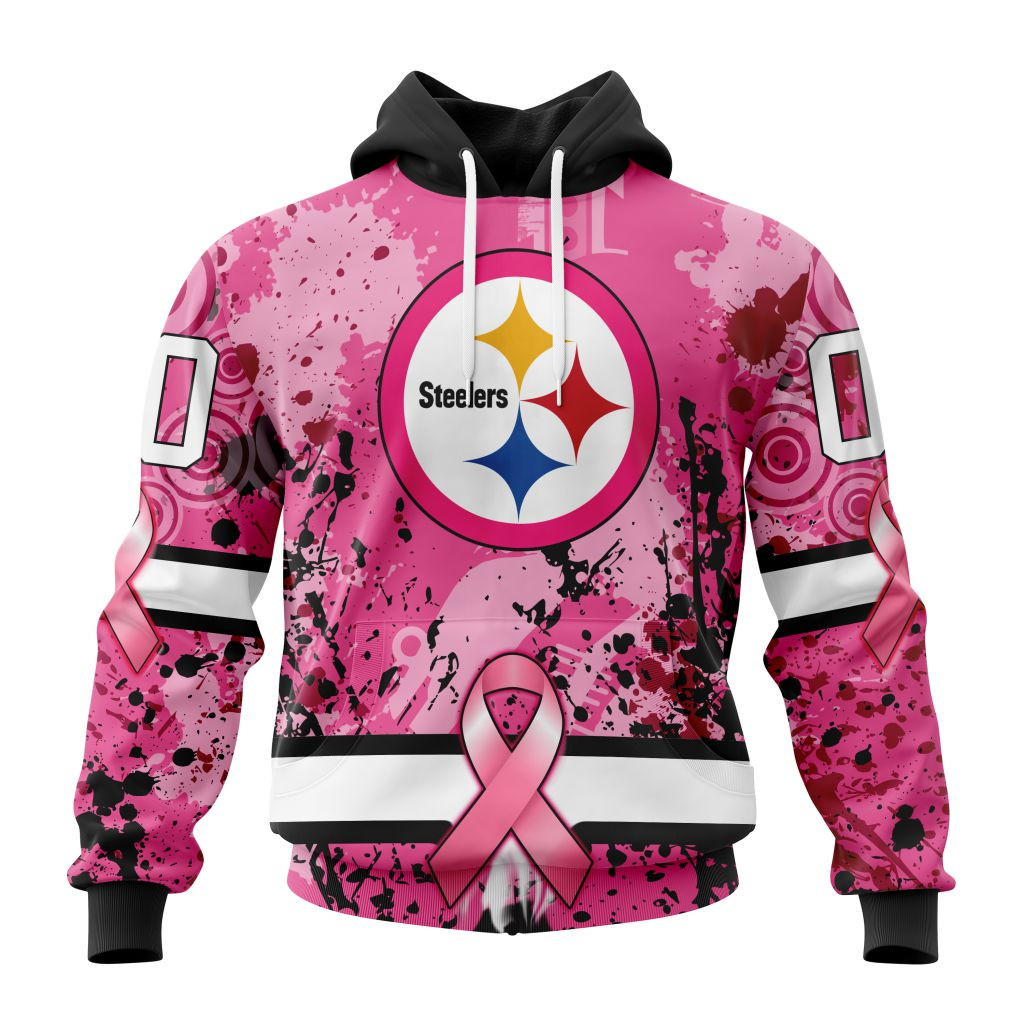 Nfl Pittsburgh Steelers Specialized Specialized Design I Pink I Can In October We Wear Pink Breast Cancer Hoodie Zip Hoodie TR775